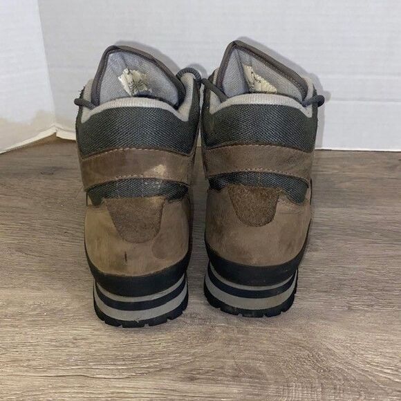 LL Bean Womens Leather Ankle Hiking Boots VTG Size 9 Knife Edge Brown U121 - Picture 4 of 6